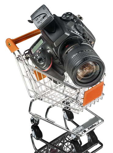 Stilllife Nikon D800 im Einkaufswagen