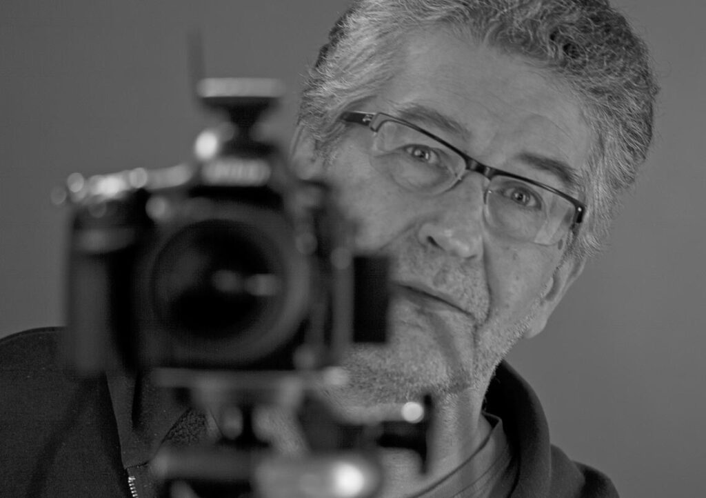 Fotograf hinter Kamera