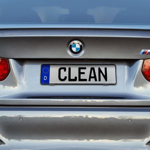 10-kennzeichenhalter Kennzeichenhalter aan BMW Heckansicht